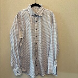 Twillory Stylish Blue Checkered Men's Shirt